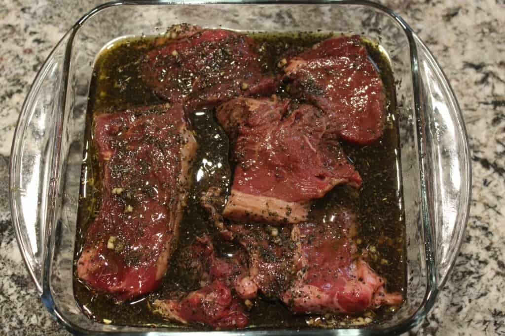 Marinating Steak
