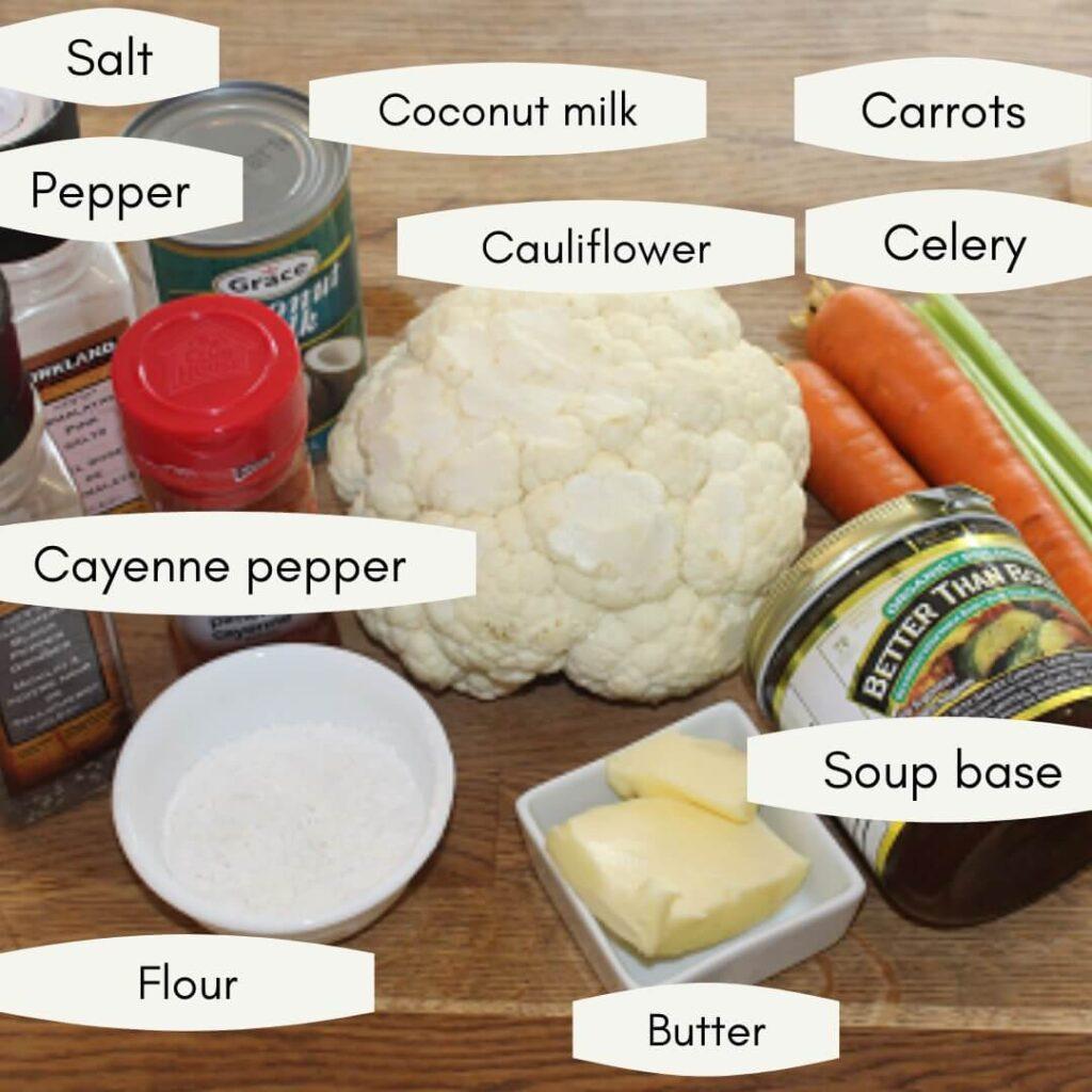 Cauliflower Soup Ingredients